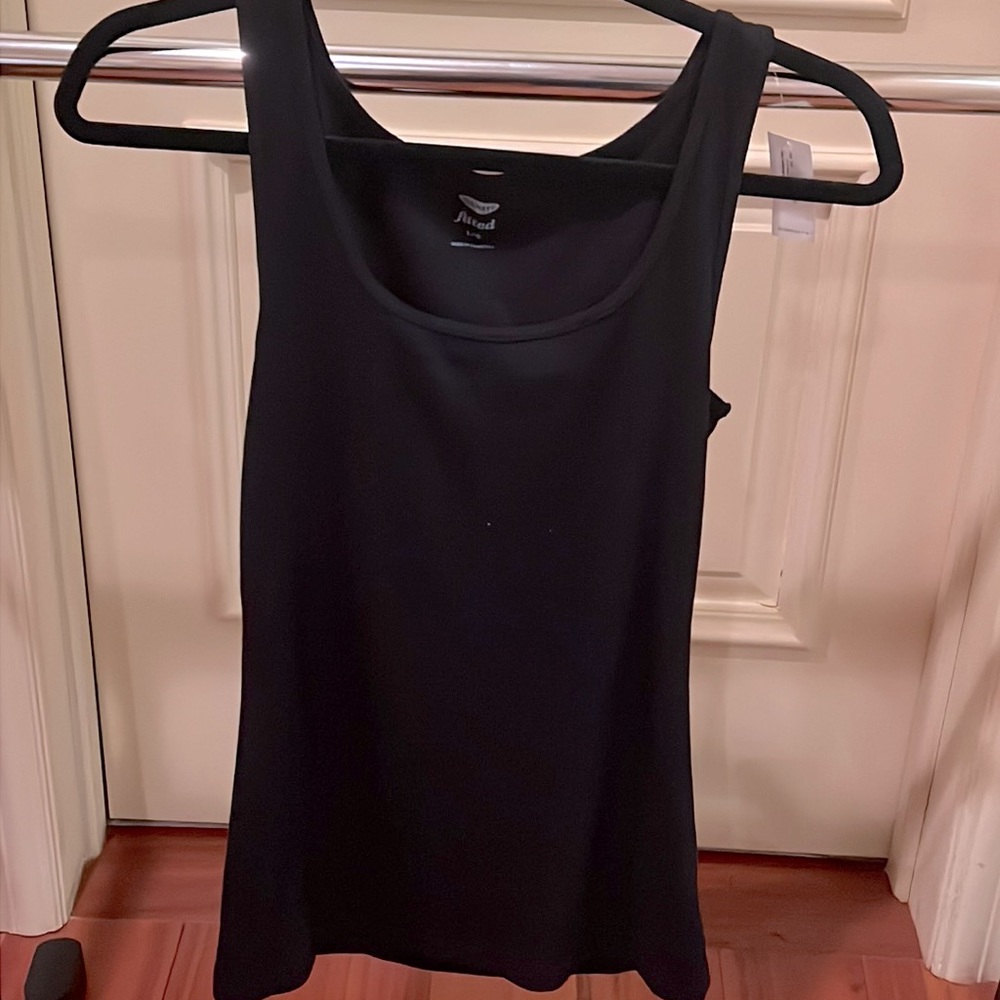 NWT old navy ribbed fitted tank size large. Black. Special price 1/$10 or 2/$15